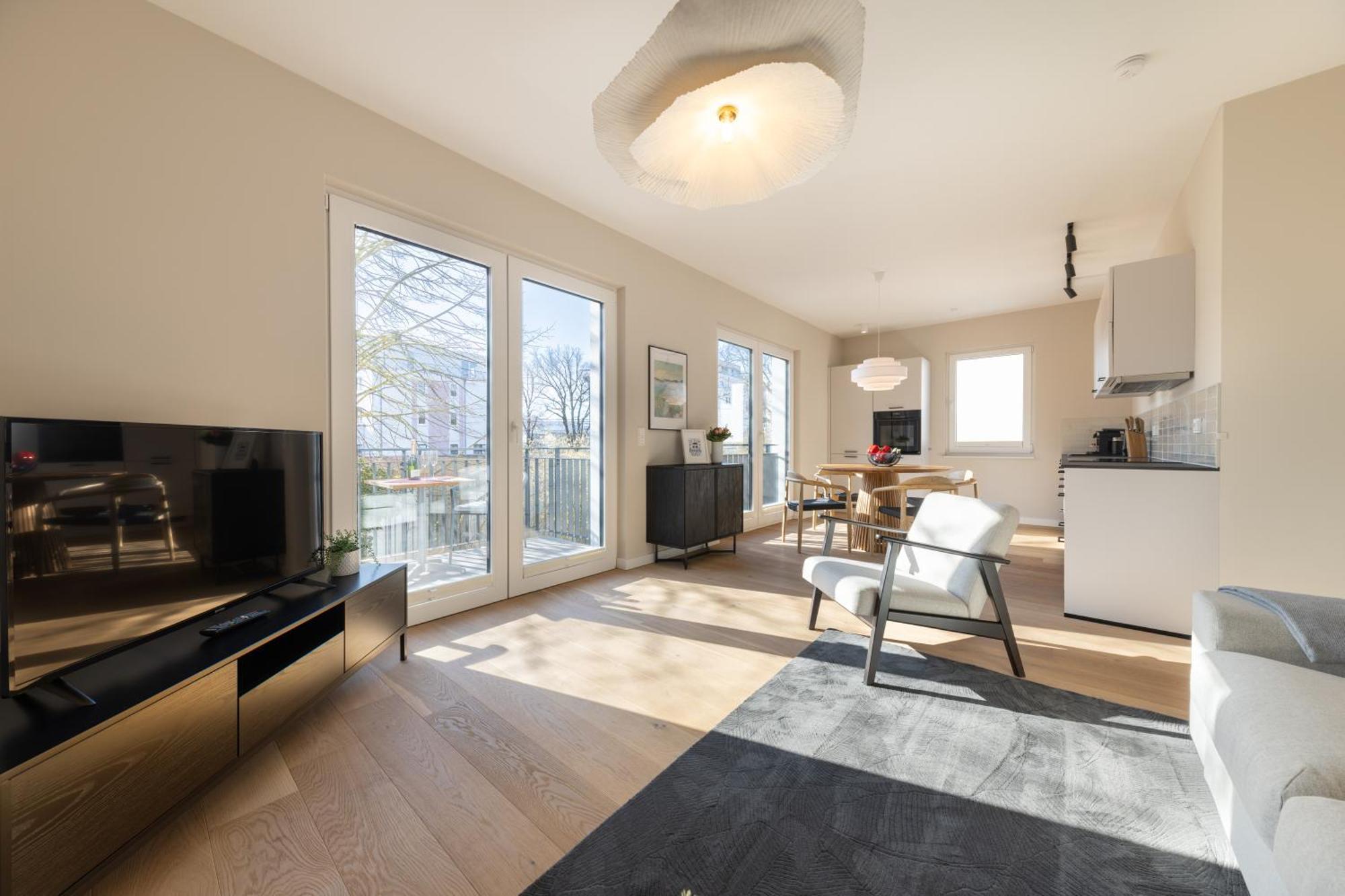 Ferienwohnung Strom Acht - Modern Frisch Inkl Stellplatz, Balkon - 200M Zum Alten Strom Rostock Ngoại thất bức ảnh